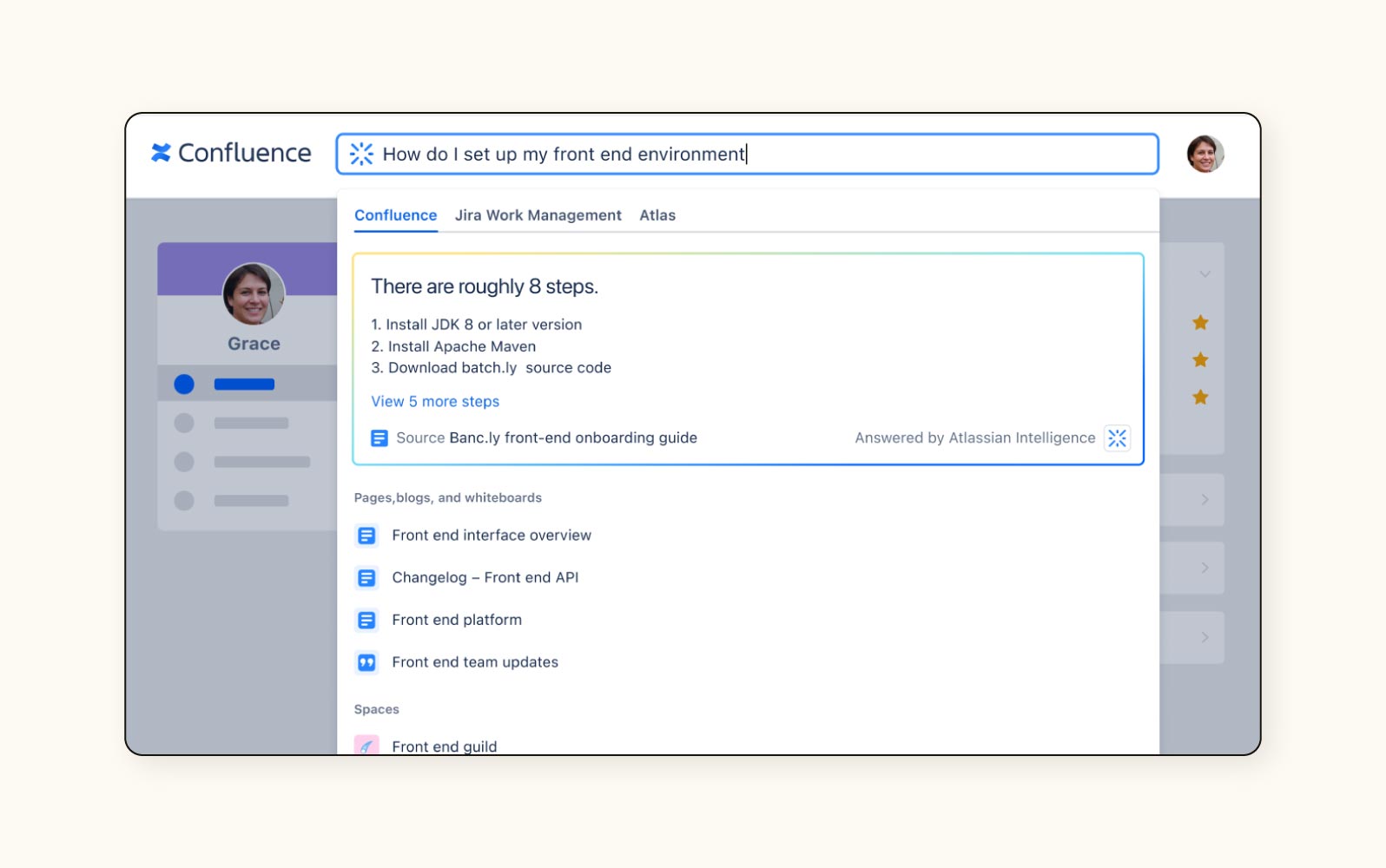 Confluence’s internal knowledge base.