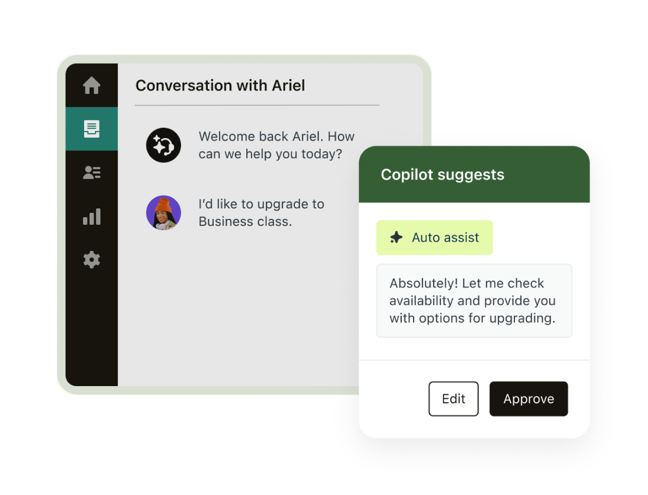 Zendesk AI is able to provide agent suggestions and modifications for efficiency and effectiveness.