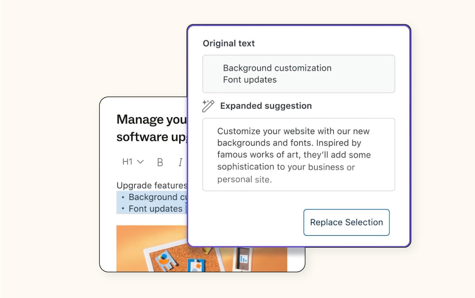 An example of AI-powered knowledge base content in Zendesk, a knowledge base software.