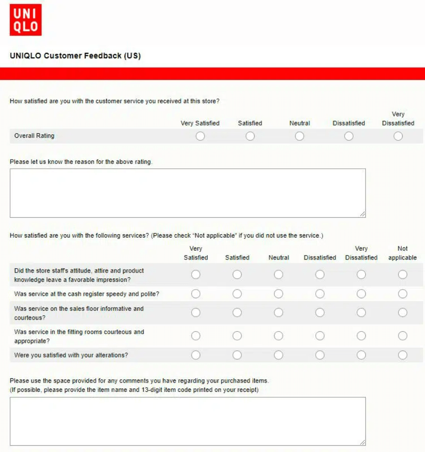 customer surveys