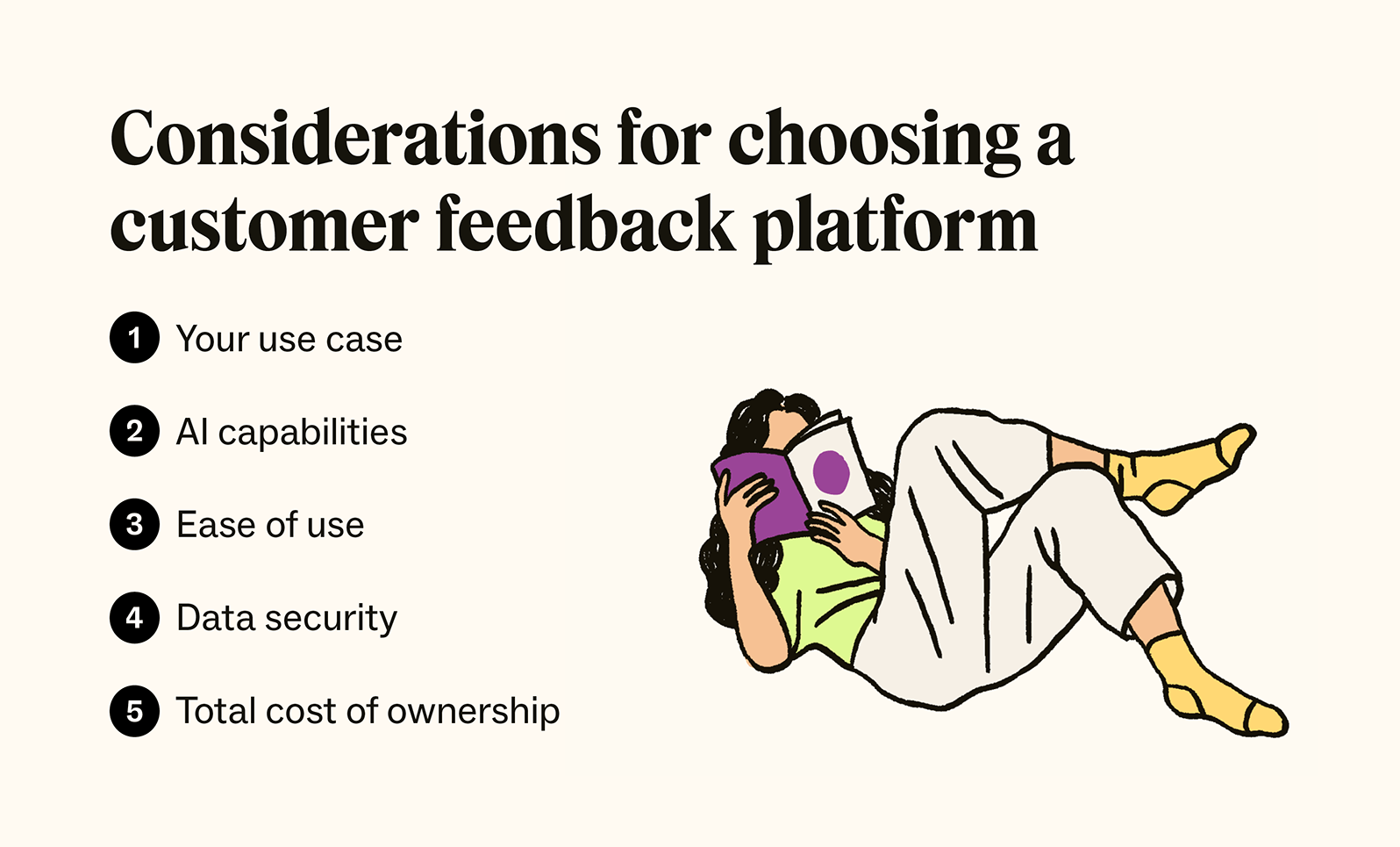 Five tips to choose the best customer feedback tool.