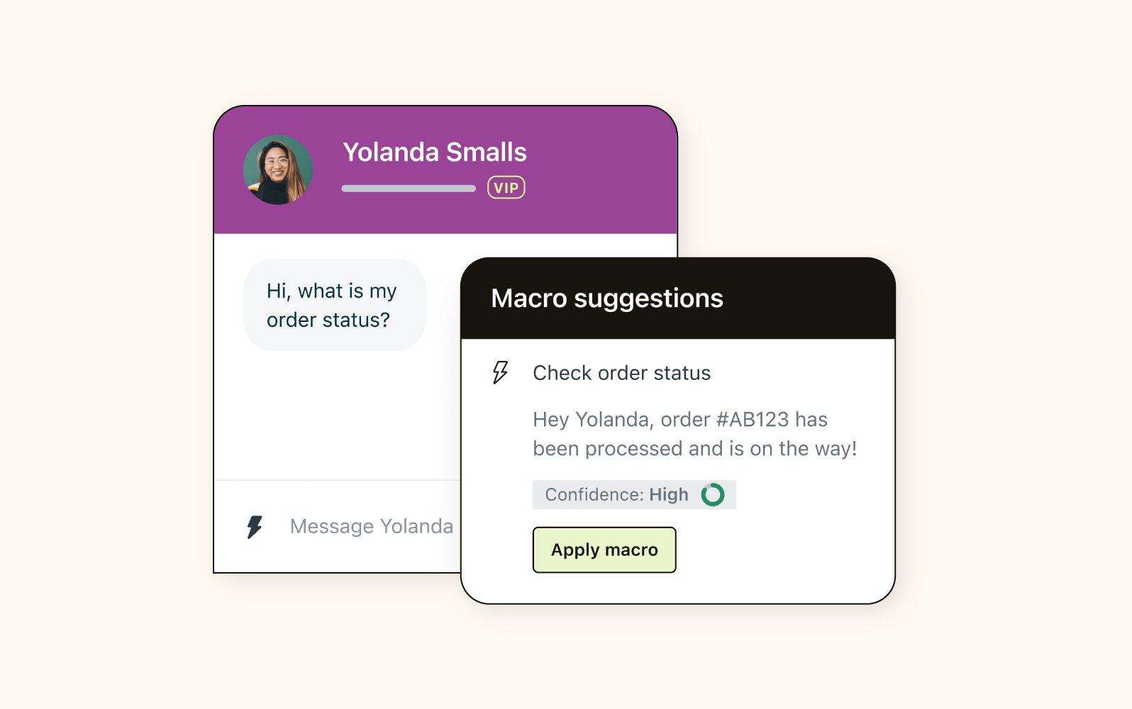 An image shows Zendesk capabilities in workflow automation.