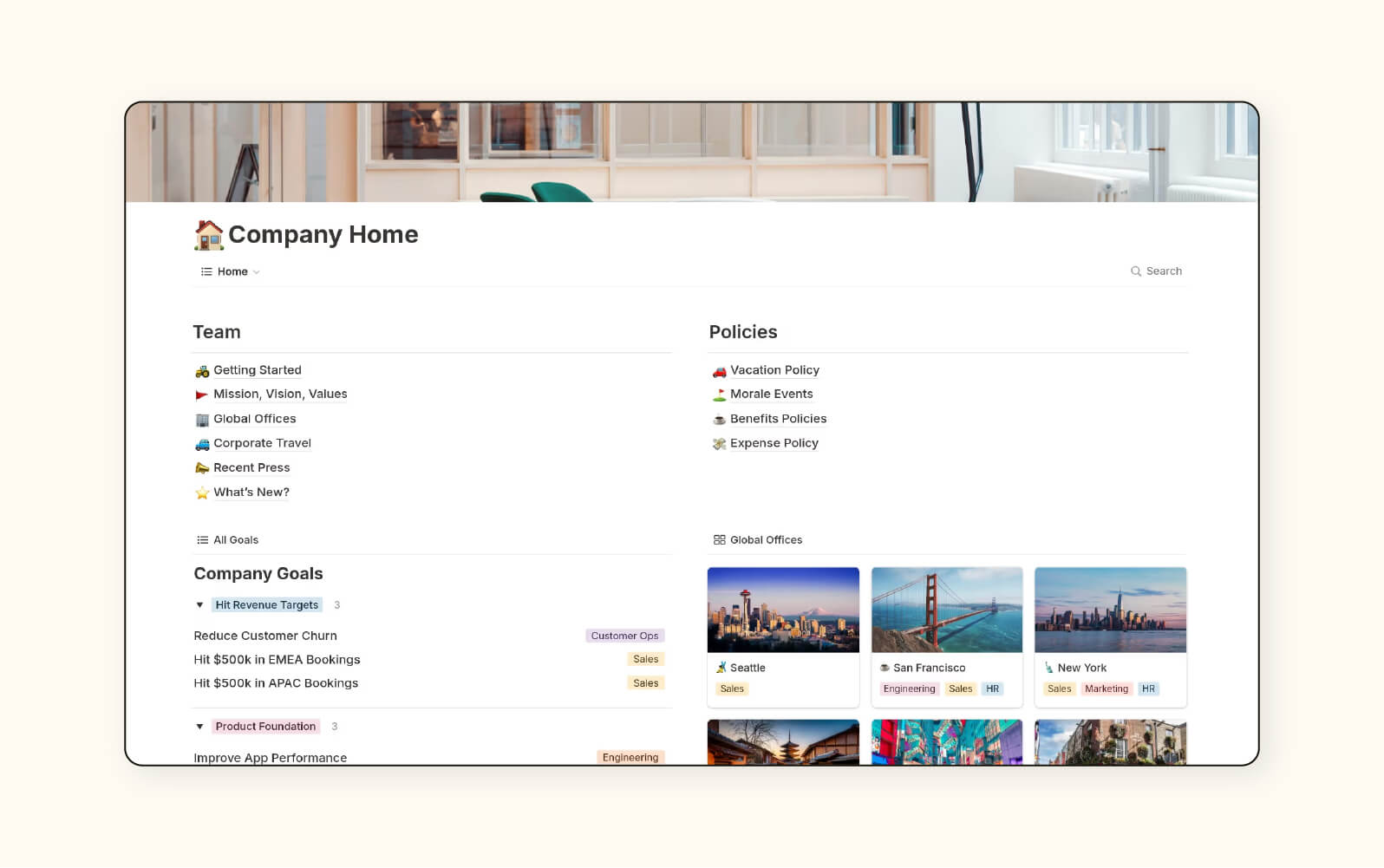 Notion’s knowledge management tool.