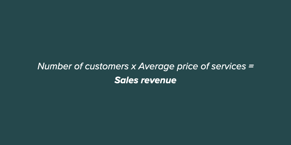 Sales revenue formula