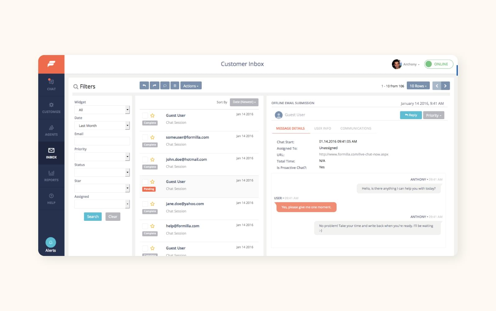 Formilla screenshot