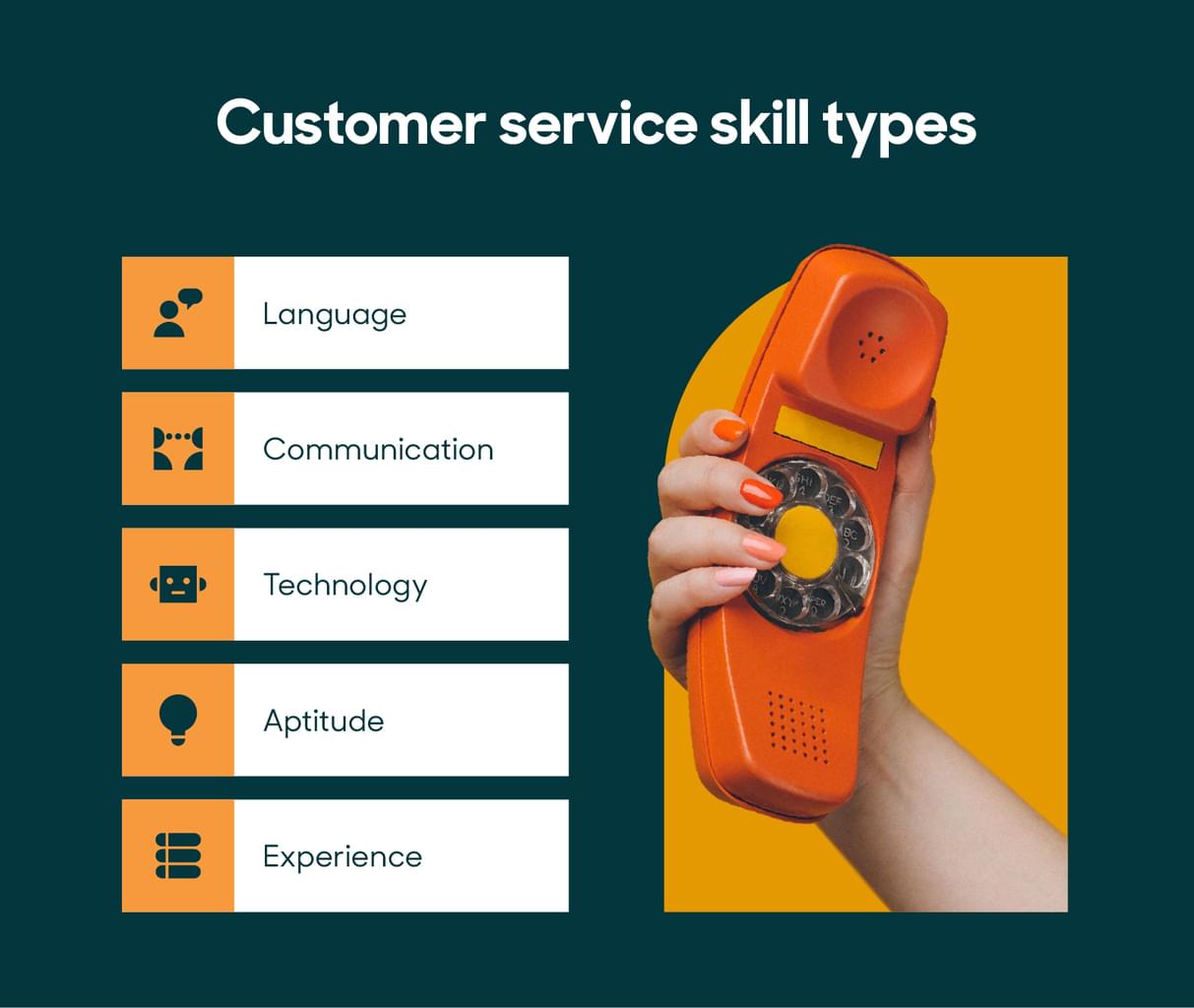 Types de compétences en matière de service client