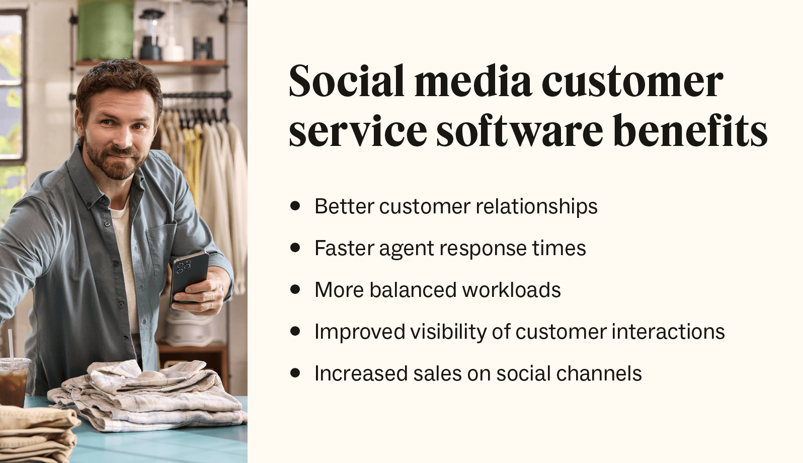 Five key benefits that every social media customer service tool should have.