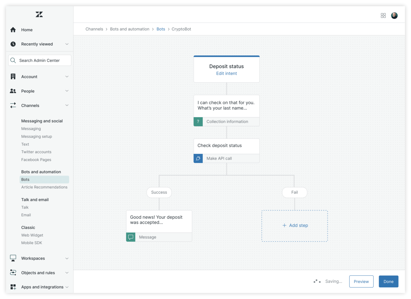 Answer Bot et Créateur de workflow