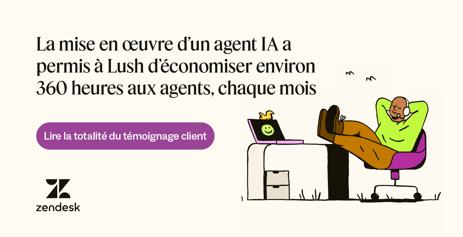 La mise en place d’un agent IA a permis à Lush d’économiser environ 360 heures de travail par mois.